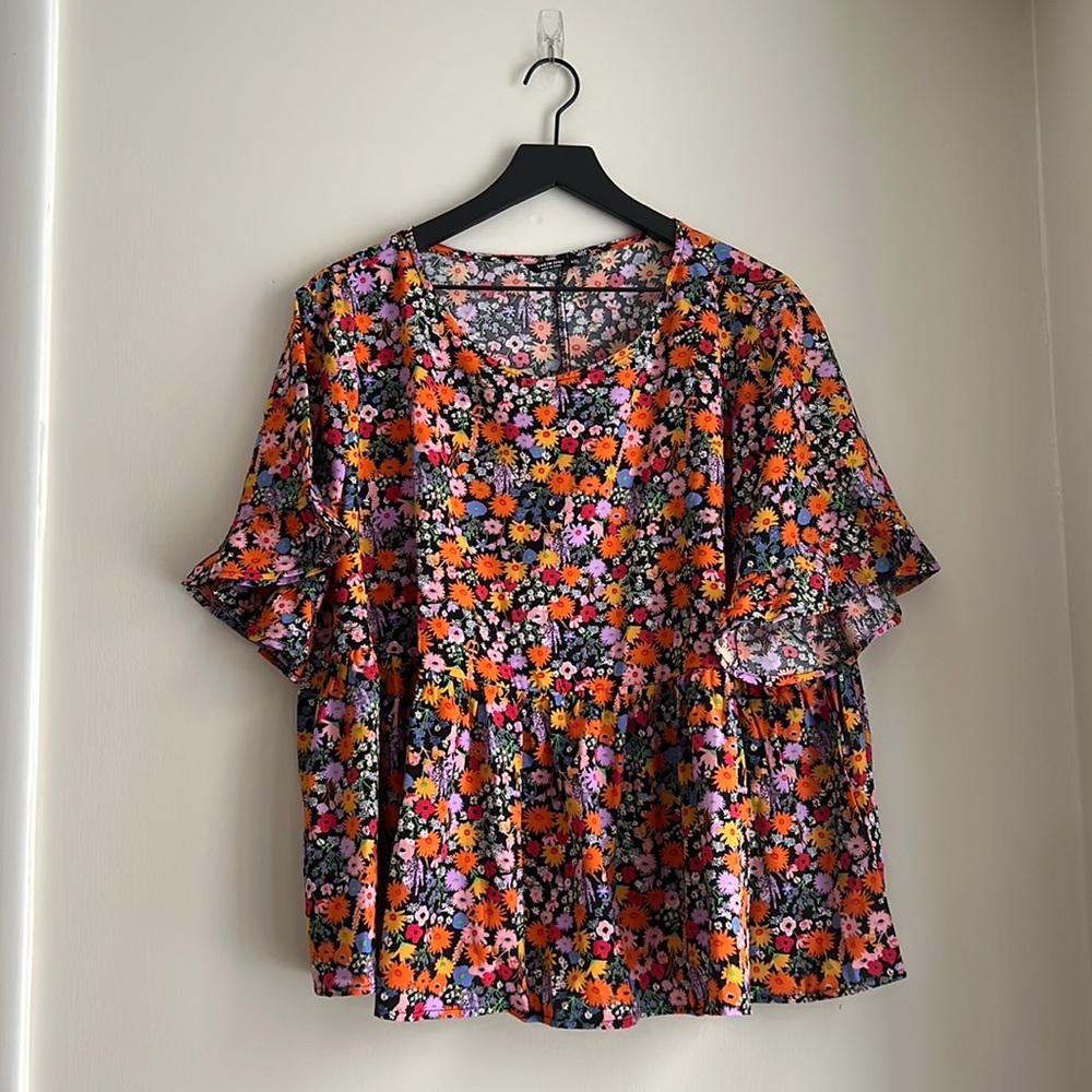 Babydoll floral top